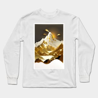 Paper quilling - Golden mountains ! Long Sleeve T-Shirt